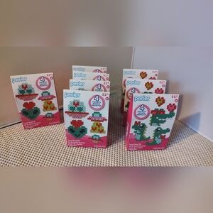 Perler Bead Kit Bundle Lot Valentine's Day 8 Sets Aliens & Crocodile